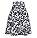 Modeway Women's Floral High Waist Flared Casual Knee Length Pleated Skater Skirt