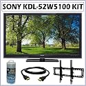 Sony Bravia® W-Series KDL-52W5100 52-inch 1080P LCD HDTV + Wall Mount Accessory Kit