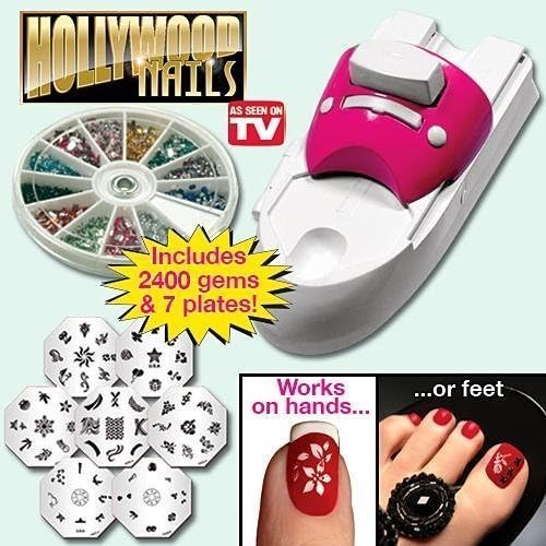 Hollywood Nails All In One Nail Art System Pack of 3 by Inventel