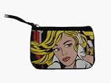Suede Pop Art Coin Purse - Comic