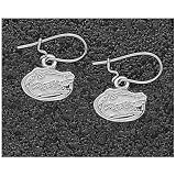 Logo Art Florida Gators Sterling Silver Team Font 5/16 Dangle Earrings