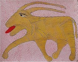 Art of India Gond Paintings Asian Decor 22 x 28 inches
