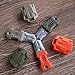 ZJchao Mini Multifunction EDC Pocket Survival Tool (Army Green)