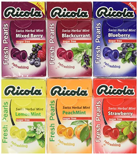 Ricola Swiss Herbal Sugar-free Mint Mix Candy x 6 tastes