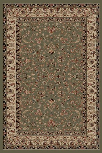 Universal Rugs 104715 Green 2x8 Area Rug, 2-Feet 7-Inch by 7-Feet 3-Inch