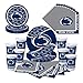 Creative Converting Penn State Nittany Lions Party Bundle-Plates, Cups, Napkins-Serves 8,Blue, Silver