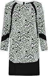Crepe Round Neck Animal Print Leopard Print Long Sleeves Tunic 