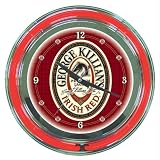 Neon Clock - George Killian's Irish Red Logo, Model# KL1400