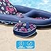 AQUA Campania Ultimate 2 in 1 Recliner & Tanner Pool Lounger with Adjustable Backrest and Caddy, Inflatable Pool Float, Navy Hibiscus