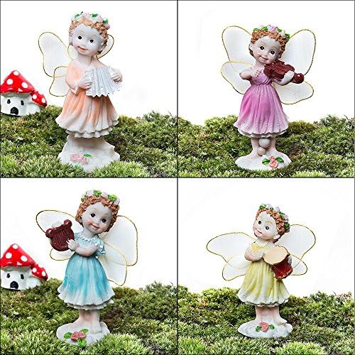 VASL Garden Ornaments Fairy Decoration Angel Set -4 Lovely Angels