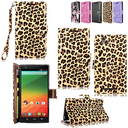 ZTE ZMAX - Cellularvilla Pu Leather Wallet Card Flip Open Pocket Case Cover Pouch For ZTE ZMAX Z970 (T-Mobile) (Brown Leopard) ZTE ZMAX - Cellularvilla Pu Leather Wallet Card Flip Open Pocket Case Cover Pouch For ZTE ZMAX Z970 (T-Mobile) (Brown Leopard)