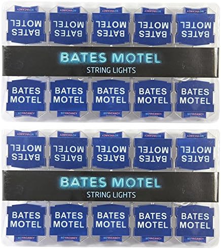 (Set of 2) Bates Motel Indoor/Outdoor Garden or Party Novelty String Lights