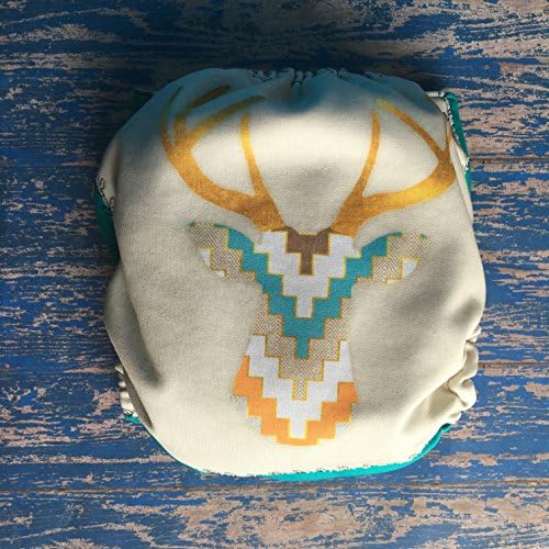 Tribal Stag Split Print Pocket Diaper