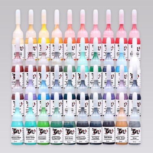 New Pro Complete Tattoo Starter Kit 2 Guns Power Supply 40 Inks Set Equipment