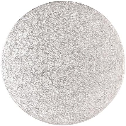 14" (355mm) Cake Board Round Silver Fern
