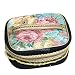Victorian Train Purse - Floral - Lace - Makeup Bag -Black