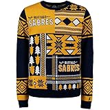 NHL Buffalo Sabres Patches Ugly Sweater, Blue, Large