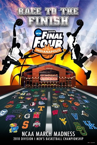 2010 NCAA Final Four Basketball Print Poster 24 x 36
