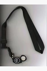BelOMO 10x Triplet Loupe Folding Magnifier with attached plain black nylon lanyard with quick release buckle