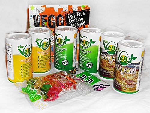 The Vegg Vegan 8 Piece Gift Set: Vegan Egg Yolk Mix, Vegan French Toast Mix, Vegan Egg Baking Mix, Cook Book with Bonus!