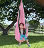 HugglePodTM Indoor/Outdoor Canvas Hanging Chair, in Pink