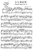 Bach J.S. French Suite No. 5 in G Major: Instantly download and print sheet music