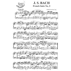 Bach J.S. French Suite No. 5 in G Major: Instantly download and print sheet music