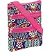 Womens Aztec Crossbody Swingpack Bag w/ Pink Trim (Blue)