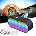 Ecandy Wireless Bluetooth Speaker with LED ,FM Stereo/Phone Answering/Micro SD Card Input/Line Input. ultra-small size ,Powerful Sound Speaker,Hand-free Calls w/microphone for hands-free speaker phone calling,video chat,Skype,Portable Speaker for Iphone 6,5s,4s,Samssung Galaxry S3 S4 S5 Note 2,3,4,LG ,HTC ,Kindle Fire ,Most Android Phones and other Enabled bluetooth devices (Black)