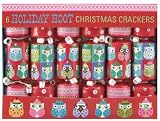 The Gift Wrap Company Tom Smith Christmas Crackers - Holiday Hoot Holiday Crackers (Pack of 6)
