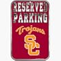 USC Trojans Reserved Parking Sign