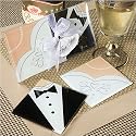 Bride and Groom Coaster Set (Set of 30)