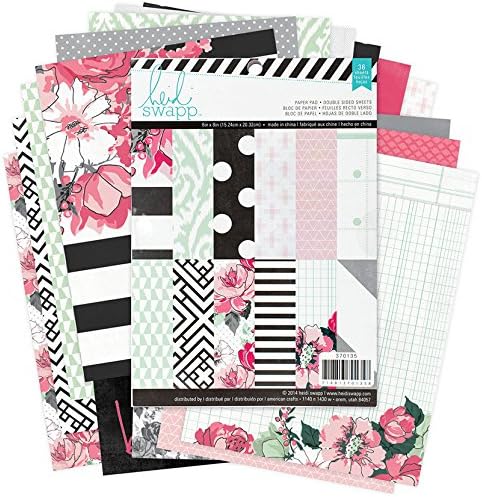 Brand New Heidi Swapp Paper Pack 6"X8" 36/Pkg-Hello Beautiful Brand New