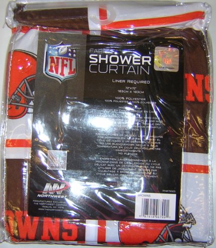 Cleveland Browns Fabric Shower Curtain
