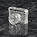 Fotodiox Crystal Rangefinder Camera Display Model - 2/3 of Real Life Size Replica of Leica M9 Camera w/ Summicron 28mm f/2 Lens; Paperweight, Book Shelf, Bookends, Paper Weight