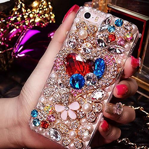 HTC One M9 Plus Case,HTC One M9+ Case,Figer Luxurious Crystal 3D Handmade Sparkle Diamond Rhinestone Back Cover For HTC One M9 Plus(not M9)