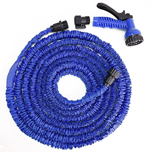 Best Quality 15m / 50ft EXPANDING EXPANDABLE FLEXIBLE MAGIC SNAKE GARDEN HOSE PIPE HOSEPIPE
