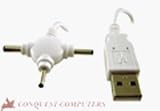 Electronics : USB to 3 WAY DC Jack Plug