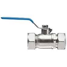 Polyconn PCDBV Series Duratec Nickel-Plated Brass Ball Valve, NPT Male