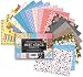 Adhesive Back Printed Paper Mat Stack 4.5x6.5, 60/Pad: Assorted