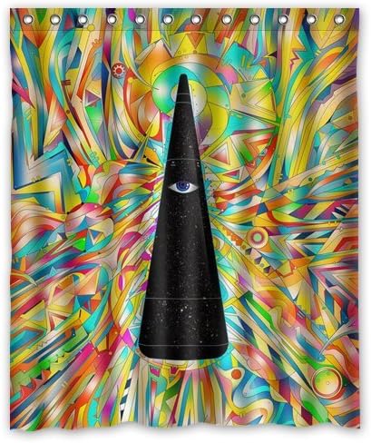 2016 Unique Design "trippy wallpaper"Custom 66" x72" Waterproof Polyester Fabric Bathroom Shower Curtain for bathroom decoration!