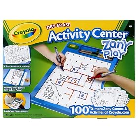 Crayola Dry-Erase Activity Center Zany Play Edition: Toys &amp; Games