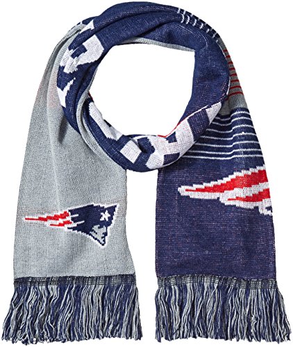 FOCO NFL unisex-adult Reversible Split Logo Scarf