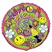 70's Retro Happy Birthday 18 Mylar Balloon