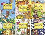 Wee Sing 6 Book Set- Waiter, Just one More Cracker; Wiggleworm Workout Whew!; Round N Round & Day is Done; On the Farm, Pond and Air; In the Garden, Forest & Zoo, A Growing Nation