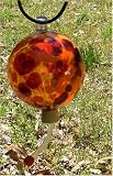 Marigold Hand-Blown Glass Hummingbird Feeder