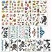 Wholesale 24 Packs Large Kids Temporary Tattoos Boys Girls Removable Tattoos (As shown in the picture)