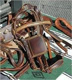 Premium russet heavy horse size harness