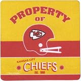 Kansas City Chiefs Team Reflections "Property of Kansas City Chiefs" Four Piece Foam Coaster Set