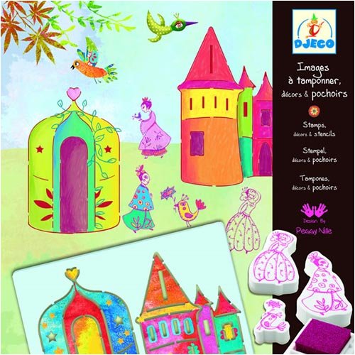 Djeco Princesses Create a Story Stamping Kit